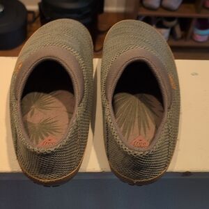 Womens Green Slip-On Shoes